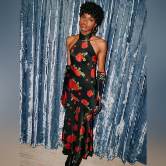 For Love And Lemons Dresses & Skirts - NWT For Love & Lemons Astoria Halter Maxi Dress Size Large